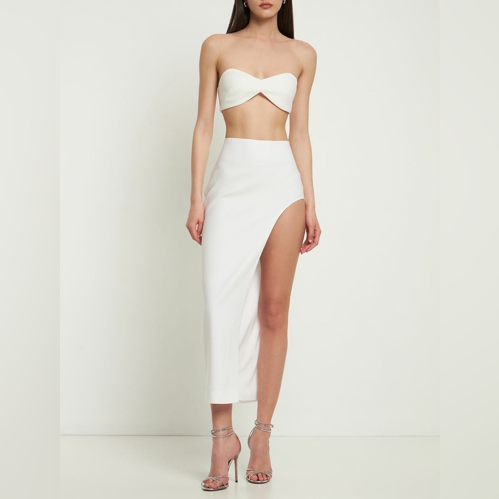 NWT MONOT HIGH SLIT CREPE MIDI SKIRT 6 or 42